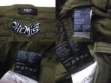 画像をギャラリービューアに読み込む, AMIRI アミリ カーゴ パンツ スターパッチ フェード加工 30 コットン ポリエステル ポリウレタン 牛革 美品 中古 59402
