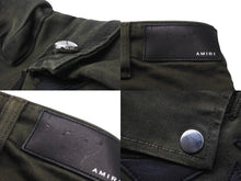 画像をギャラリービューアに読み込む, AMIRI アミリ カーゴ パンツ スターパッチ フェード加工 30 コットン ポリエステル ポリウレタン 牛革 美品 中古 59402