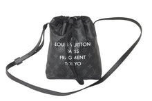 画像をギャラリービューアに読み込む, LOUIS VUITTON ルイヴィトン ショルダーバッグ モノグラム エクリプス フラグメントナノバッグ M43418 ブラック 美品 中古 59444