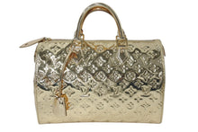 Load image into Gallery viewer, 極美品 LOUISVUITTON ルイヴィトン ミロワール スピーディ30 モノグラム ゴールド ハンドバッグ M95272 中古 4c071268
