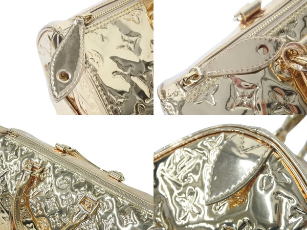 極美品 LOUISVUITTON ルイヴィトン ミロワール スピーディ30 モノグラム ゴールド ハンドバッグ M95272 中古 4c071268