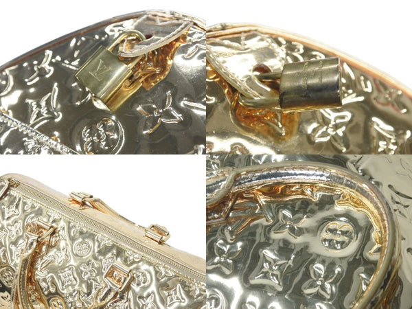極美品 LOUISVUITTON ルイヴィトン ミロワール スピーディ30 モノグラム ゴールド ハンドバッグ M95272 中古 4c071268