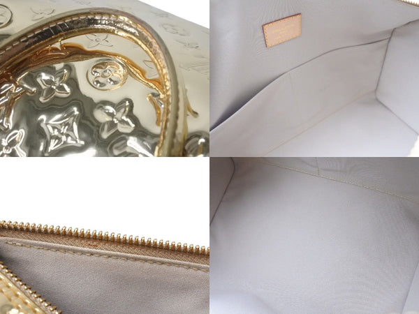 極美品 LOUISVUITTON ルイヴィトン ミロワール スピーディ30 モノグラム ゴールド ハンドバッグ M95272 中古 4c071268