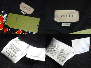 新品未使用 GUCCI グッチ パーカー コットン クロップド スウェットシャツ ブラック サイズXS 688197 中古 59456