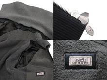 Load image into Gallery viewer, 極美品 HERMES エルメス 22-23FW ムートン ジャケット レザー 切り替え ジップ カーキ アウター ギミック ボア サイズ52 中古 59469