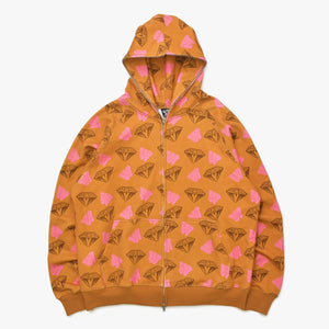 極美品 BILLIONAIRE BOYS CLUB × JP THE WAVY ビリオネアボーイズクラブ DIAMOND&DOLLAR パーカー サイズM BBCJP215SK007 中古 4a005947