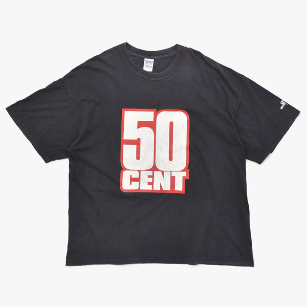 50CENT 50セント 00's GET RICH OR DIE TRYIN' ゲット リッチ オア ダイ トライン プロモーションTシャツ サイズXXL 2003年 美品 中古 4a005948