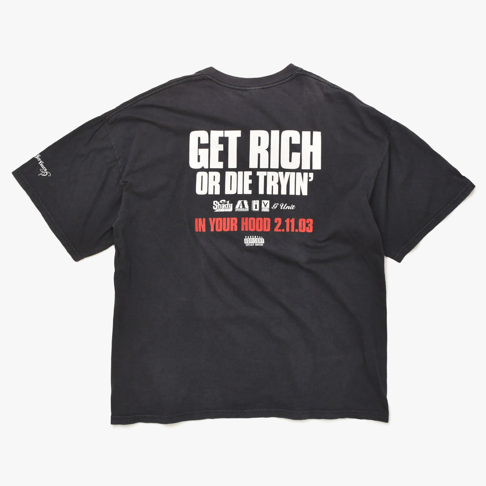 50CENT 50セント 00's GET RICH OR DIE TRYIN' ゲット リッチ オア ダイ トライン プロモーションTシャツ サイズXXL 2003年 美品 中古 4a005948