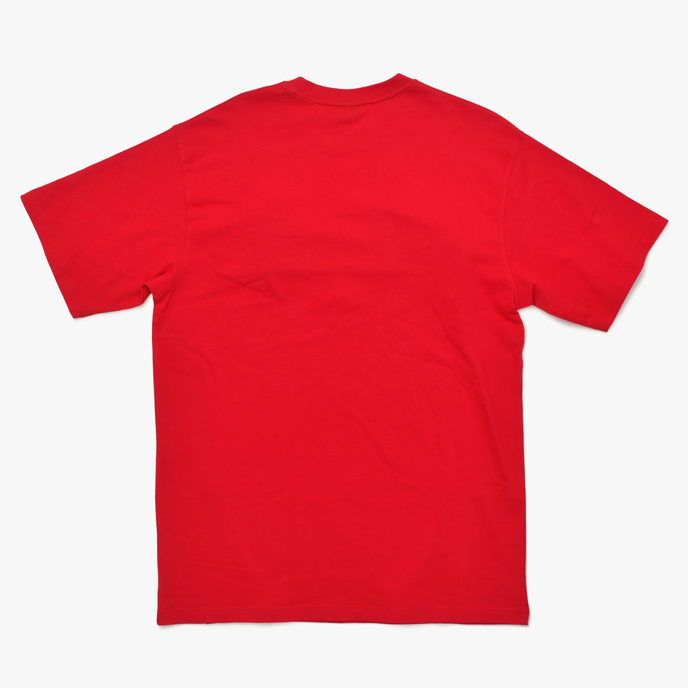 pellepelle ペレペレ 半袖Tシャツ サイズXL レッド ホワイト ブラック コットン 刺繍ロゴ 古着 美品 中古 4a005951