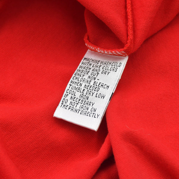 pellepelle ペレペレ 半袖Tシャツ サイズXL レッド ホワイト ブラック コットン 刺繍ロゴ 古着 美品 中古 4a005951