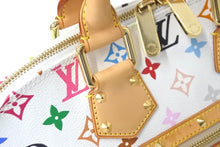 画像をギャラリービューアに読み込む, LOUIS VUITTON ルイヴィトン 村上隆 ハンドバッグ アルマ M92647 モノグラムマルチ ブロン ホワイト 美品 中古 59540