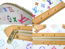 画像をギャラリービューアに読み込む, LOUIS VUITTON ルイヴィトン 村上隆 ハンドバッグ アルマ M92647 モノグラムマルチ ブロン ホワイト 美品 中古 59540
