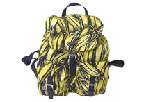 Load image into Gallery viewer, 極美品 PRADA プラダ リュック デイパック ヴェラ バナナ柄 イエロー ナイロン レザー 1BZ811 中古 59560