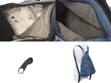 Load image into Gallery viewer, TRUE RELIGION トゥルーレリジョン リュックサック インディゴ ブルー デニム コットン 美品 中古 59571