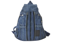 Load image into Gallery viewer, TRUE RELIGION トゥルーレリジョン リュックサック インディゴ ブルー デニム コットン 美品 中古 59571
