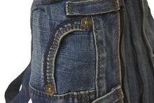 Load image into Gallery viewer, TRUE RELIGION トゥルーレリジョン リュックサック インディゴ ブルー デニム コットン 美品 中古 59571