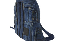 Load image into Gallery viewer, TRUE RELIGION トゥルーレリジョン リュックサック インディゴ ブルー デニム コットン 美品 中古 59571