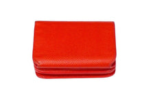 画像をギャラリービューアに読み込む, BALENCIAGA バレンシアガ 三つ折り財布 コンパクトウォレット 601387 0OTXN 6406 BBロゴ レッド 美品 中古 59575