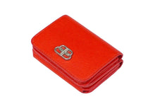 画像をギャラリービューアに読み込む, BALENCIAGA バレンシアガ 三つ折り財布 コンパクトウォレット 601387 0OTXN 6406 BBロゴ レッド 美品 中古 59575