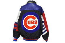 画像をギャラリービューアに読み込む, JEFF HAMILTON ジェフ ハミルトン スタジャン スタジアムジャケット シカゴ カブス コットン レザー 美品 中古 59581