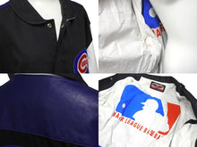 画像をギャラリービューアに読み込む, JEFF HAMILTON ジェフ ハミルトン スタジャン スタジアムジャケット シカゴ カブス コットン レザー 美品 中古 59581