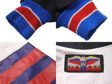 画像をギャラリービューアに読み込む, JEFF HAMILTON ジェフ ハミルトン スタジャン スタジアムジャケット シカゴ カブス コットン レザー 美品 中古 59581