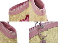 画像をギャラリービューアに読み込む, Christian Dior クリスチャンディオール かごトートバッグ 07-BO-1005 リミテッドエディション ラフィア ガリアーノ期 美品 中古 4b005963