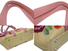 画像をギャラリービューアに読み込む, Christian Dior クリスチャンディオール かごトートバッグ 07-BO-1005 リミテッドエディション ラフィア ガリアーノ期 美品 中古 4b005963