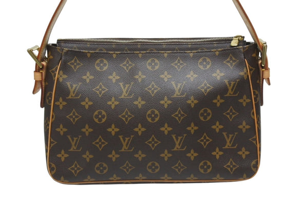 極美品 LOUISVUITTON ルイヴィトン ヴィバシテGM ワンショルダーバッグ M51163 モノグラム PVC レザー ゴールド金具 中古 4b005967