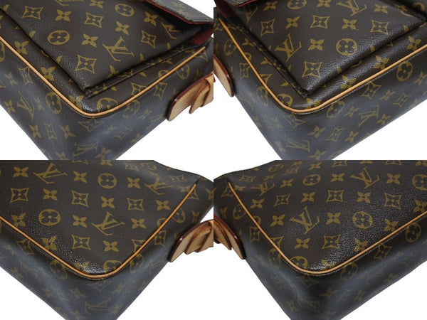 極美品 LOUISVUITTON ルイヴィトン ヴィバシテGM ワンショルダーバッグ M51163 モノグラム PVC レザー ゴールド金具 中古 4b005967