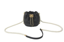 画像をギャラリービューアに読み込む, CHANEL シャネル パール ミニショルダーバック AS2529 BO5543 94305 31番台 21SS ブラック ゴールド金具 美品 中古 59671