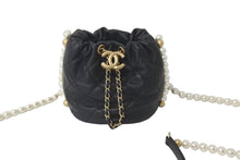 画像をギャラリービューアに読み込む, CHANEL シャネル パール ミニショルダーバック AS2529 BO5543 94305 31番台 21SS ブラック ゴールド金具 美品 中古 59671