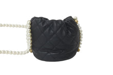画像をギャラリービューアに読み込む, CHANEL シャネル パール ミニショルダーバック AS2529 BO5543 94305 31番台 21SS ブラック ゴールド金具 美品 中古 59671