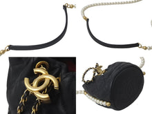 画像をギャラリービューアに読み込む, CHANEL シャネル パール ミニショルダーバック AS2529 BO5543 94305 31番台 21SS ブラック ゴールド金具 美品 中古 59671