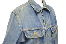 画像をギャラリービューアに読み込む, Lee リー 101-Jデニムジャケット ライダースジャケット Gジャン LM5100 ヴィンテージ タグ欠品 インディゴ 良品 中古 59699