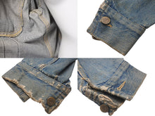 画像をギャラリービューアに読み込む, Lee リー 101-Jデニムジャケット ライダースジャケット Gジャン LM5100 ヴィンテージ タグ欠品 インディゴ 良品 中古 59699
