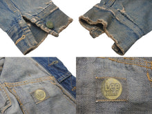 画像をギャラリービューアに読み込む, Lee リー 101-Jデニムジャケット ライダースジャケット Gジャン LM5100 ヴィンテージ タグ欠品 インディゴ 良品 中古 59699