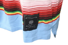画像をギャラリービューアに読み込む, 極美品 MASTERMIND マスターマインド 半袖Ｔシャツ メキシカンボーダー MW23S10-TS027-017 レインボー Lサイズ 中古 59732