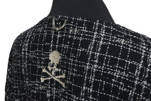 画像をギャラリービューアに読み込む, 極美品 MASTERMIND マスターマインド ジャケット スカル コットン ブラック 刺繍 Mサイズ シルバー金具 中古 59734