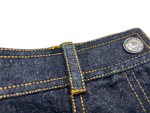 CHANEL Shorts Skirt Here Mark Denim Navy Cotton Size 40 P07818V05664 Good Condition Used 59736