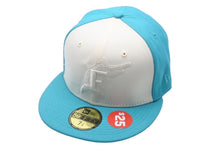 画像をギャラリービューアに読み込む, 新品未使用 NEW ERA Florida Marlins ニューエラ フロリダマーリンズ キャップ ブルー アイボリー グレーブリム 7 3/8 中古 59749