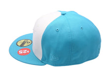 画像をギャラリービューアに読み込む, 新品未使用 NEW ERA Florida Marlins ニューエラ フロリダマーリンズ キャップ ブルー アイボリー グレーブリム 7 3/8 中古 59749