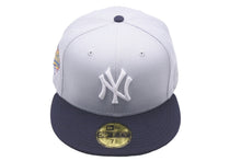 画像をギャラリービューアに読み込む, 新品未使用 NEW ERA New york Yankees ニューエラ ニューヨークヤンキース キャップ グレー グリーンブリム 7 5/8 中古 59752
