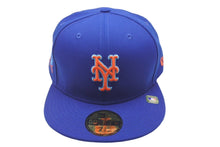 Load image into Gallery viewer, 新品未使用 NEW ERA New york Mets ニューエラ ニューヨークメッツ キャップ ブルー オレンジ ブルーブリム 7 5/8 中古 59756