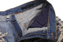 Load image into Gallery viewer, 1017 ALYX 9SM × blackmeans アリクス ブラックミーンズ デストロイクラッシュ デニムパンツ ボトムス ブルー サイズ34 美品 中古 59766