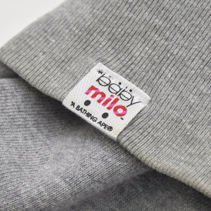 A BATHING APE ア ベイシング エイプ × カウズ BABY MILO BAPESTA FACE クルーネックスウェット グレー バベスタ ベビーマイロ NIGO期 Lサイズ 美品 中古 4a005980