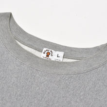 画像をギャラリービューアに読み込む, A BATHING APE ア ベイシング エイプ × カウズ BABY MILO BAPESTA FACE クルーネックスウェット グレー バベスタ ベビーマイロ NIGO期 Lサイズ 美品 中古 4a005980