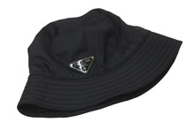 Load image into Gallery viewer, PRADA プラダ ナイロン バケットハット ブラック 帽子 トライアングルロゴ 小物 サイズS 美品 中古 59832