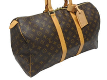 画像をギャラリービューアに読み込む, LOUIS VUITTON ルイヴィトン キーポル50 ボストンバッグ M41426 モノグラムキャンバス ブラウン ゴールド金具 美品 中古 4b005984