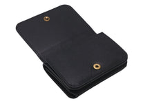 画像をギャラリービューアに読み込む, BALENCIAGA バレンシアガ 三つ折り財布 ミニウォレット BB ロゴ ブラック 601387 レザー ゴールド金具 良品 中古 59848